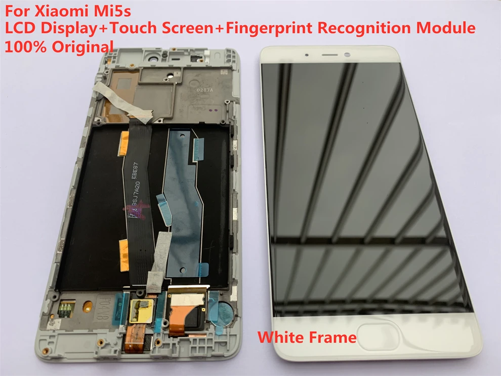 Оригинальный Для Xiaomi Mi5s дисплей сенсорный экран + рамка сборка ЖК Запчасти для