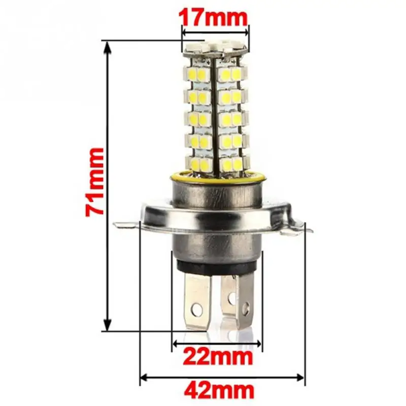 Автомобильный авто H4 3 5 W 68 SMD светодиодный 6500K 310 Lumen Белый противотуманный