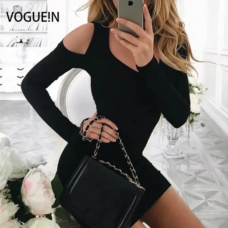 VOGUE! N Новинка Petites женское/подростковое Сексуальное мини вязаное Клубное платье с