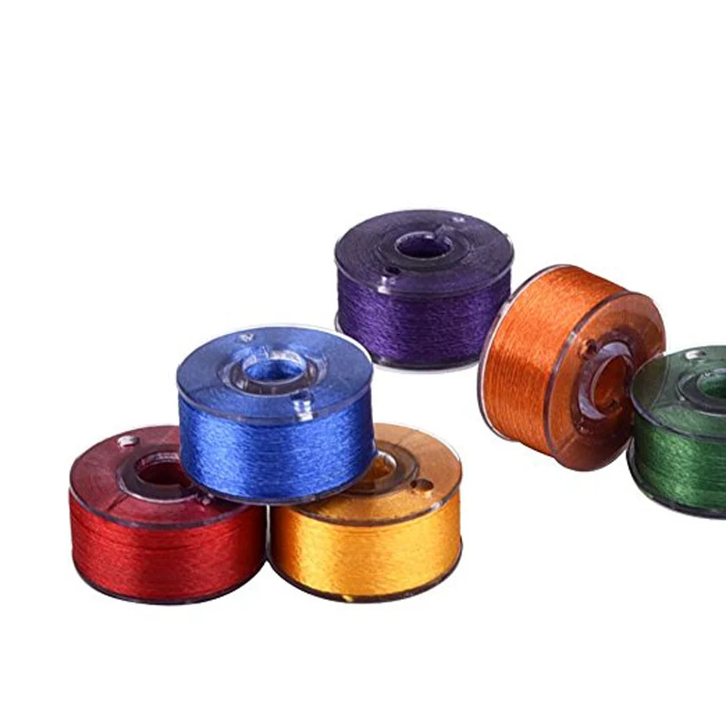 Чехол органайзер с 25 прозрачными катушки для швейных машин и разные цвета