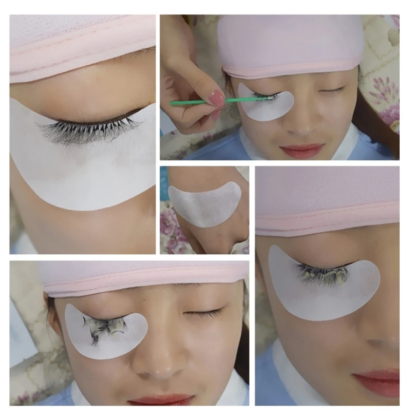 200 пар/упак. бумажные накладки для наращивания ресниц привитые глазные наклейки
