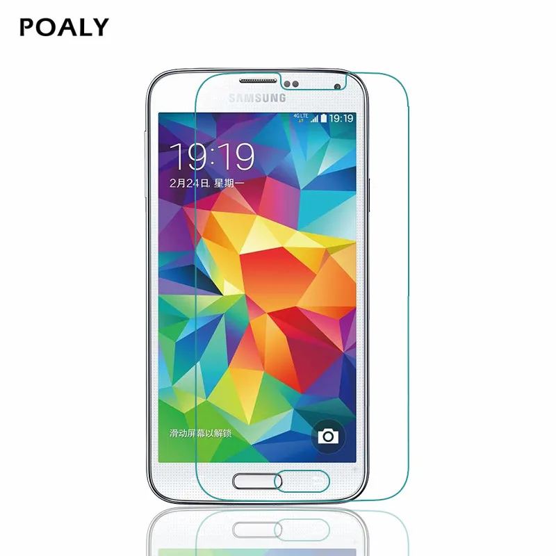 Закаленное стекло 9H для Samsung galaxy S5 i9600 2 шт. защитная пленка из закаленного стекла