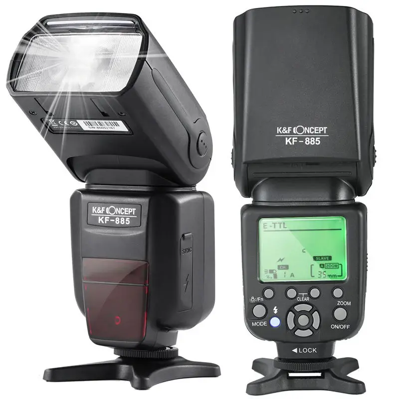 K &amp F концепция Kf-885 Ttl Speedlite универсальная вспышка 1/8000S Hss беспроводной мастер/Slave