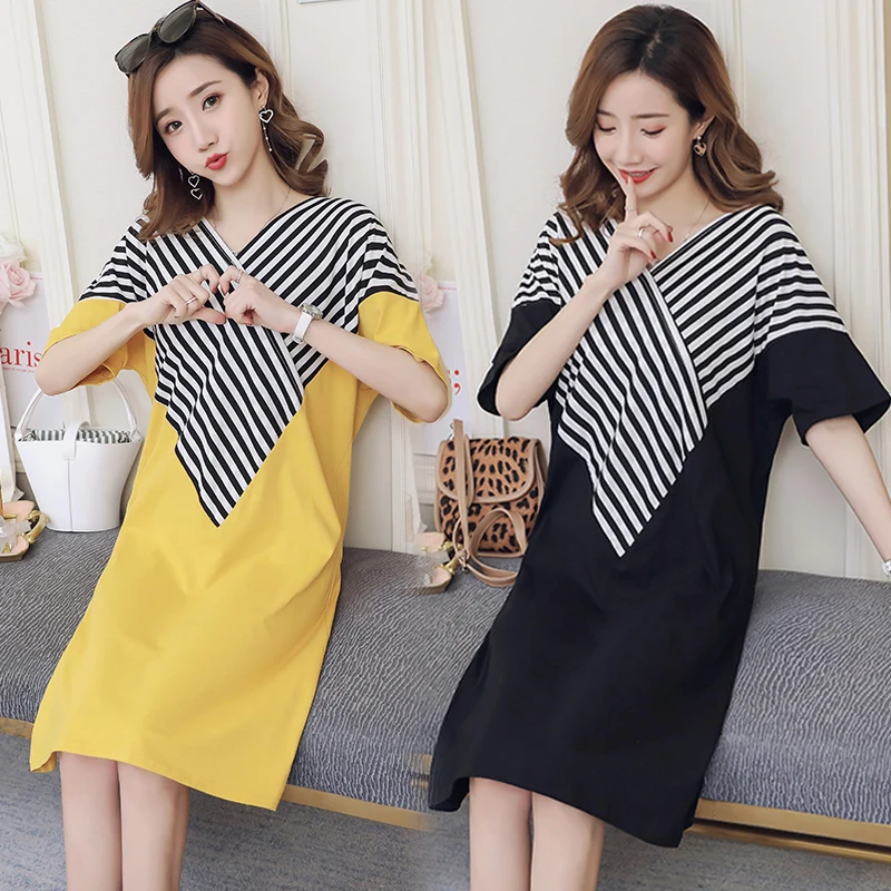 Новинка 2018 года Брендовое летнее платье для беременных женское повседневное в