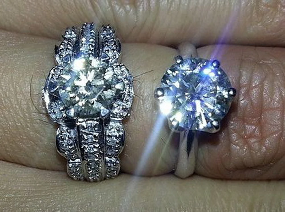 RINYIN свободный драгоценный камень 2.0ct бриллиант белый D Цвет VVS1 отличный крой 3EX