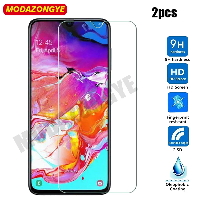 2 шт. для Samsung Galaxy A70 закаленное стекло 2019 A 70 A705F A705 фотозащита экрана стеклянная