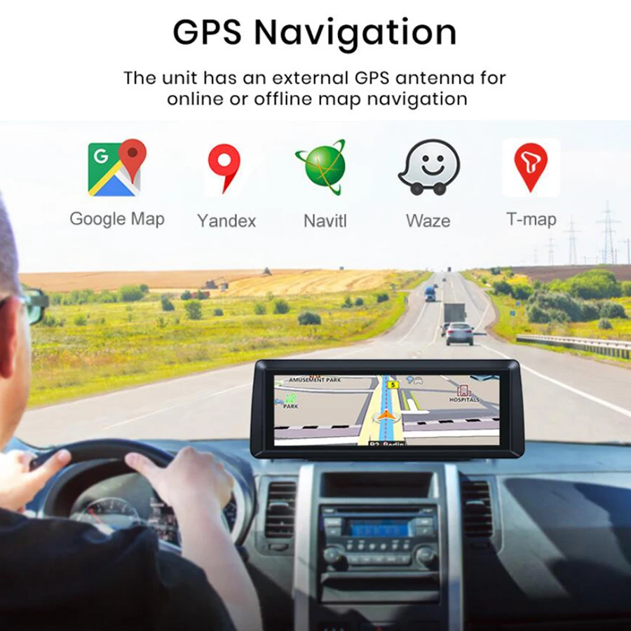 WHEXUNE " ips 4G ADAS Автомобильный видеорегистратор Android gps навигация 1080P Автомобильный видеорегистратор ночное видение Bluetooth Wi-Fi Live Monitor