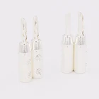 8 шт. посеребренный медный разъем BFA разъем для динамика типа банан HiFi