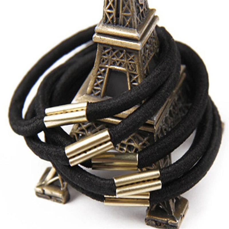 Бесплатная доставка 10 шт. черный и карамельный цвет держатель для волос