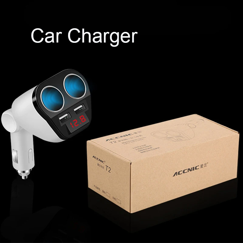 XINYIBANG розетка для автомобильного прикуривателя с 2 выходами Usb Автомобильный