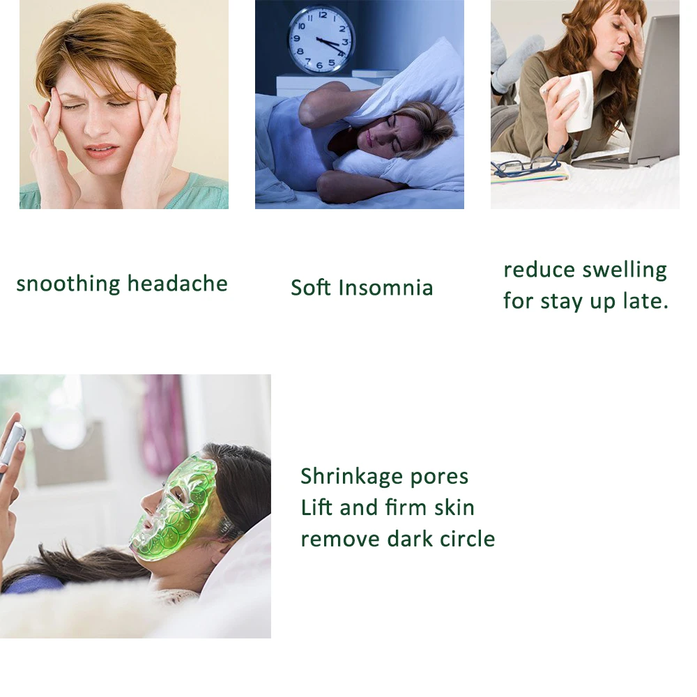 Холодная маска для лица гель массажа многоразовая Маска горячий холодный