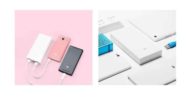 xiaomi power bank 20000mah портативная зарядка повербанк Поддержка QC3.0 Двойной USB внешний аккумулятор mini mi powerbank внешний аккумулятор для телефона