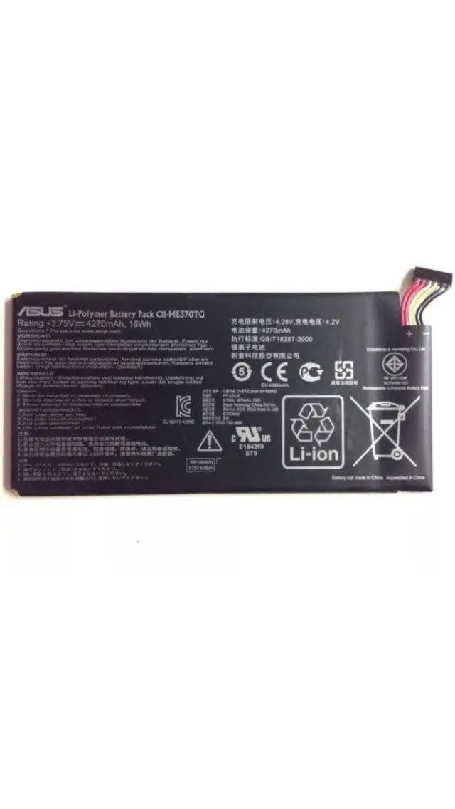 Новая Подлинная батарея планшета для ASUS Google Nexus 7 tablet series 3G версия C11 ME370TG 3 75 V