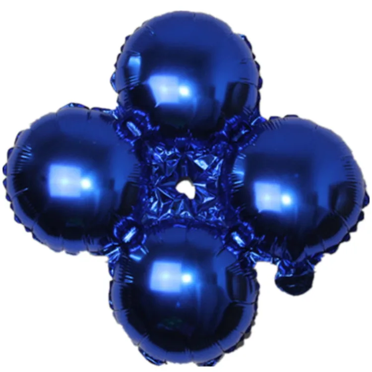 blue B AJP 10 шт./партия, 18 дюймов, алюминиевые фольги, воздушные шары, клевер, балы для свадебной арки, арка для свадебной арки, Декор, товары для дня рождения - Цвет: blue B