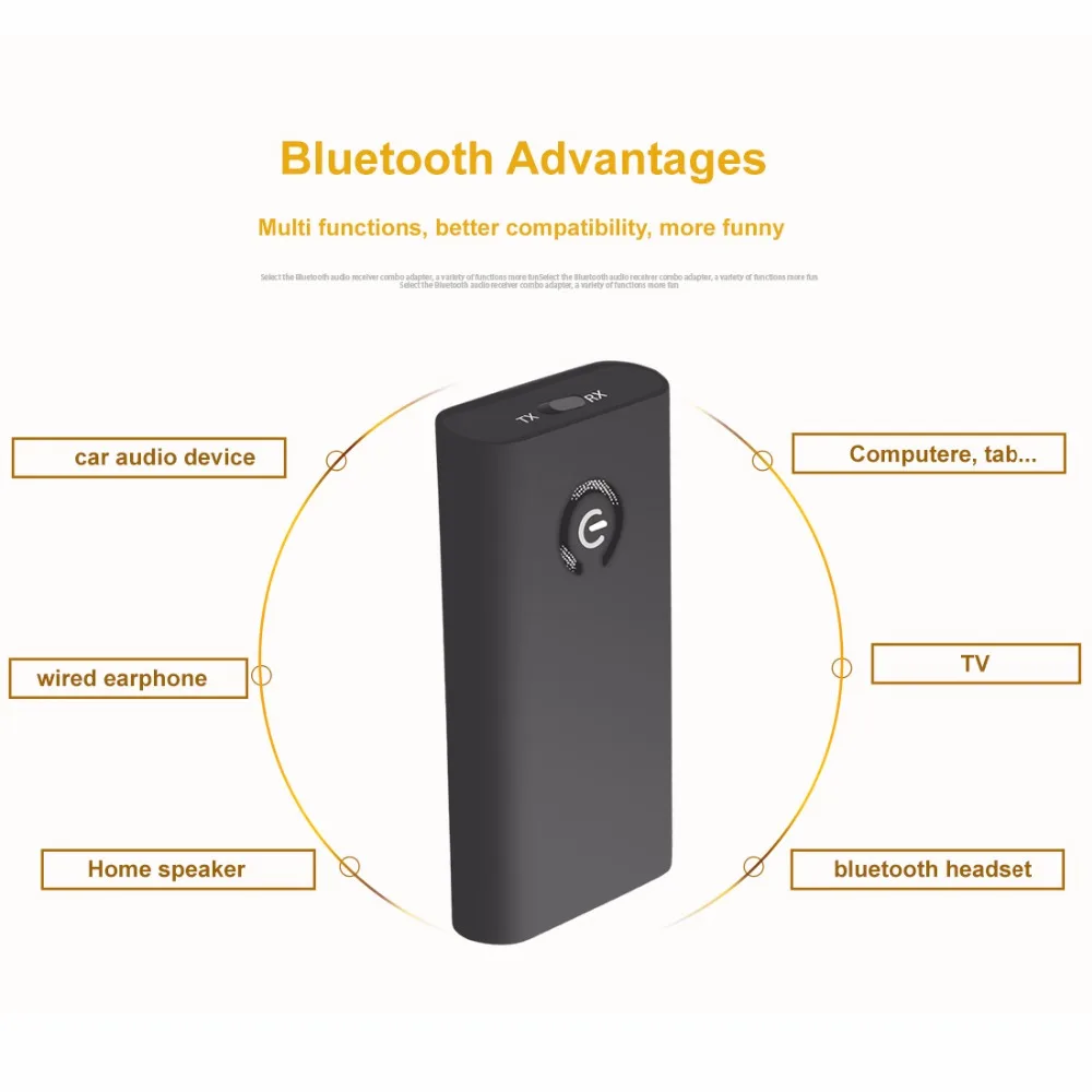 Kebidu 2 в 1 Bluetooth приемник передатчик беспроводной B9 музыкальный аудио адаптер для