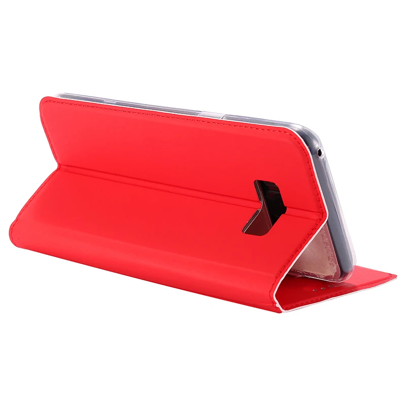 Ультра тонкий для отдыха Магнитные флип чехол кожаный бумажник Samsung S8 плюс