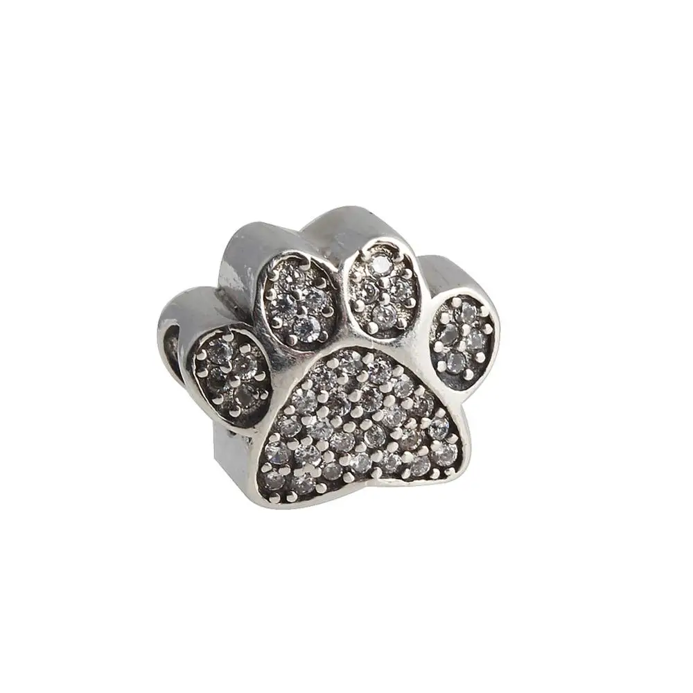 CY0126 ZMZY 925 пробы серебряный шарм домашних животных Бусины Fit Pandora Браслеты Коллекционирование для женщин подлинные ювелирные изделия подарок - Цвет: CY0126