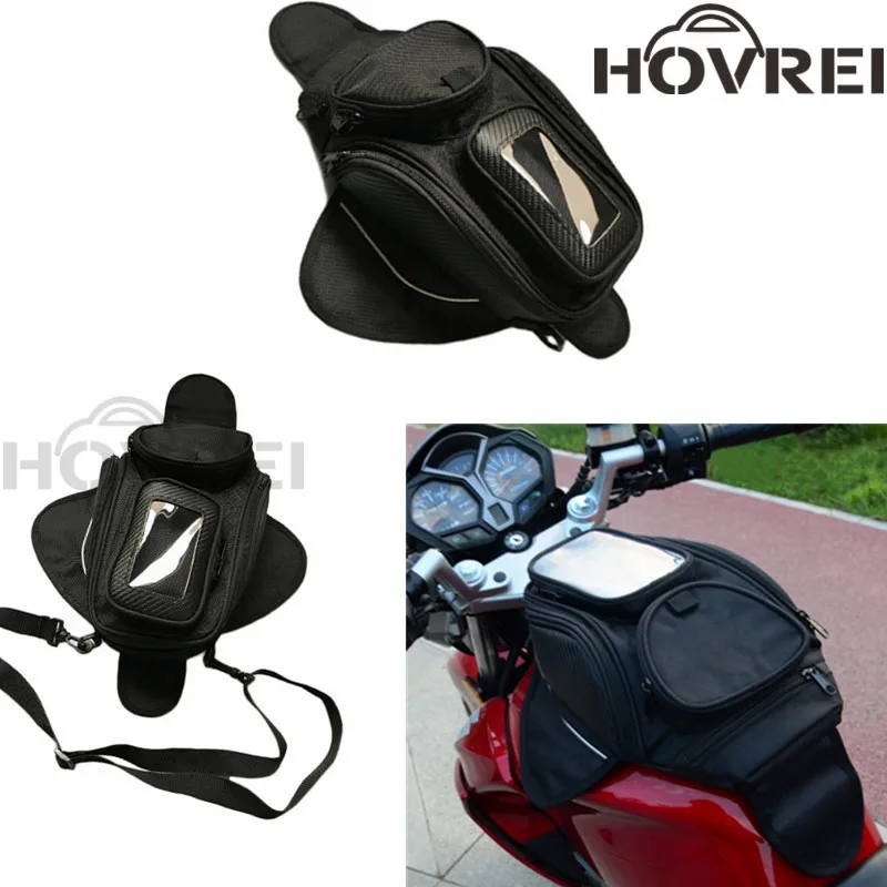 black new Motorcycle tank bag motorbike oil fuel Magnetic Oil Fuel Tank Bike saddle motorcycle | Автомобили и мотоциклы