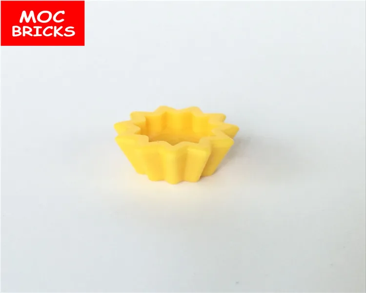 10 шт./лот MOC кирпичи желтая посуда для чашки пирожных игрушки сделай сам фигурки
