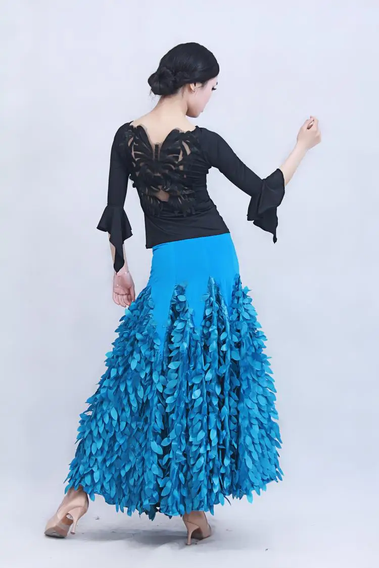 Только юбка для современных танцев женские бальные платья юбки фламенко бальных