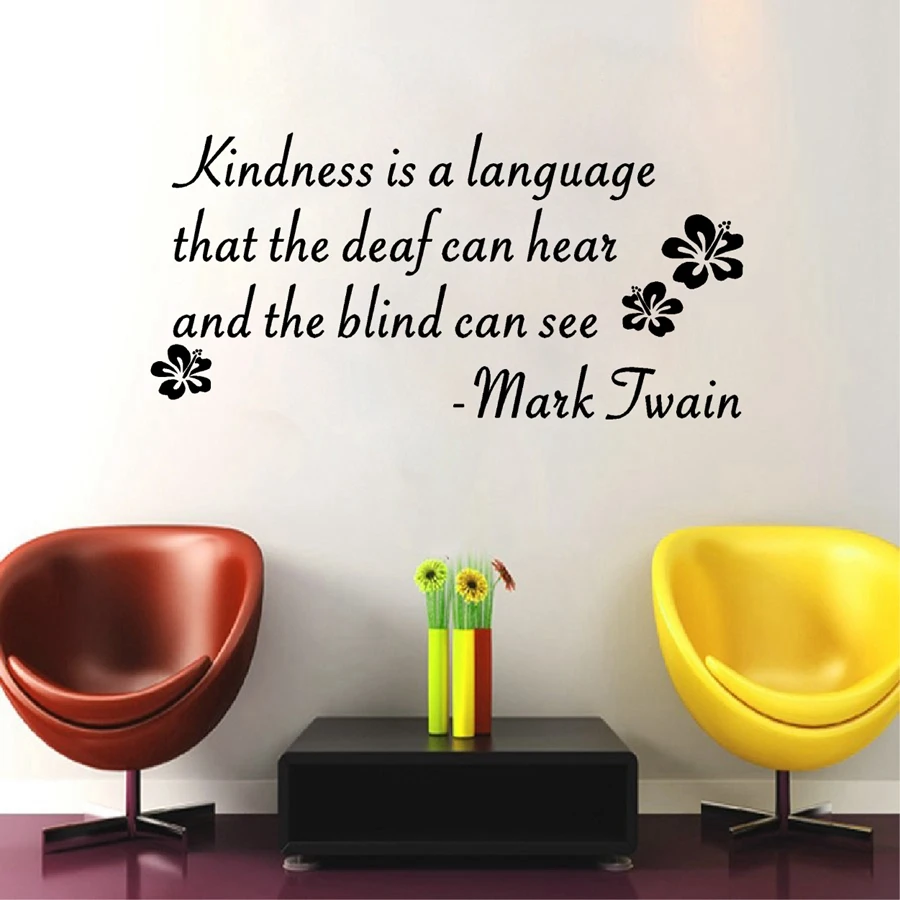 Наклейка на стену с надписью английском языке | Дом и сад