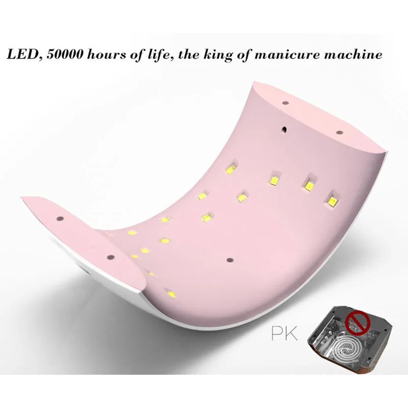 HNM 24 Вт профессиональный uv led лампы Сушилка для ногтей Гель-лак машина отверждения