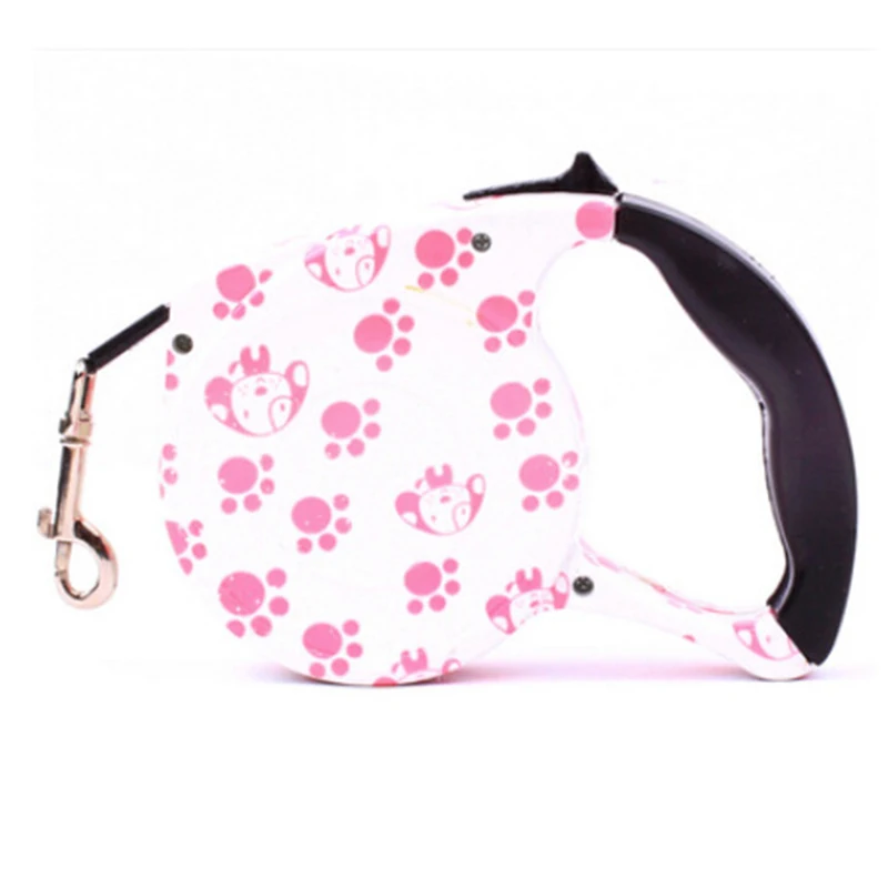 Автоматический выдвижной поводок для собак из прочного полиэстера 5 м прогулок с