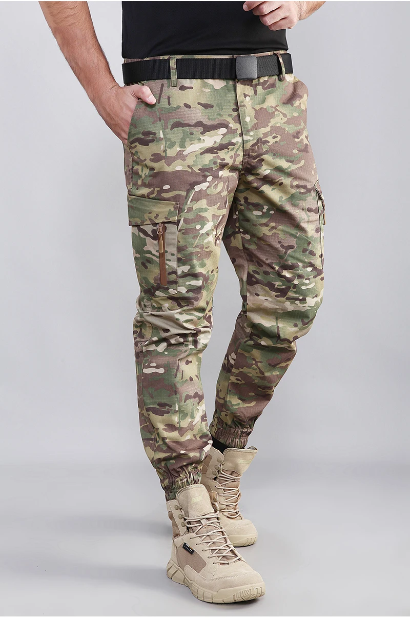 Refire gear камуфляжные военные тактические штаны для бега мужские много карманов армейские брюки карго страйкбол Пейнтбол хлопковые брюки