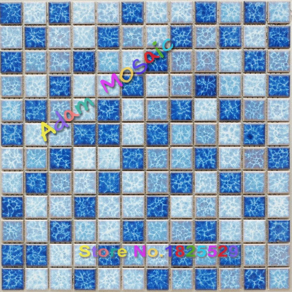 Бассейн голубой плитки ванной мозаика плитка кухня щитка идеи украшения дома |