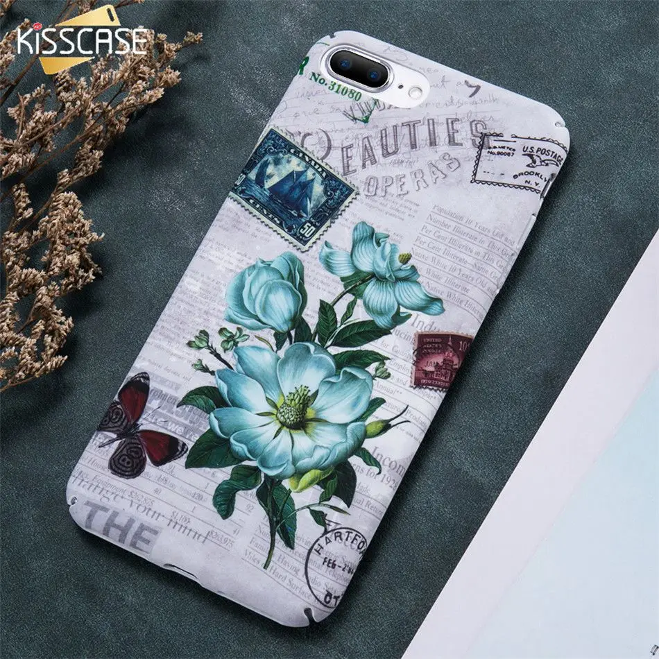 Для iphone 5S 5 SE случае kisscase 3D рельеф завод рисунком Чехол для IPhone X 8 7 6S 6 Plus Прохладный