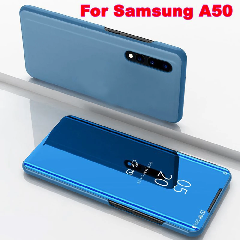 Флип кейс KEYSION для Samsung Galaxy A50 A40 A30 A10 A70 чехол с подставкой и зеркалом телефона M10 M20