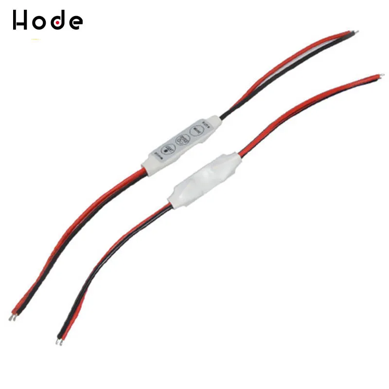 DC 12V 3 ключа Мини один Цвет LED диммер контроллер для SMD 5050 2835 3528 5730 5630 Светодиодные