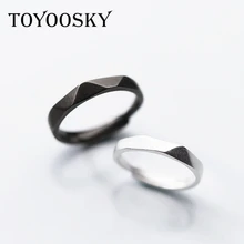 TOYOOSKY кольцо для пары из стерлингового серебра 925 пробы матовое в