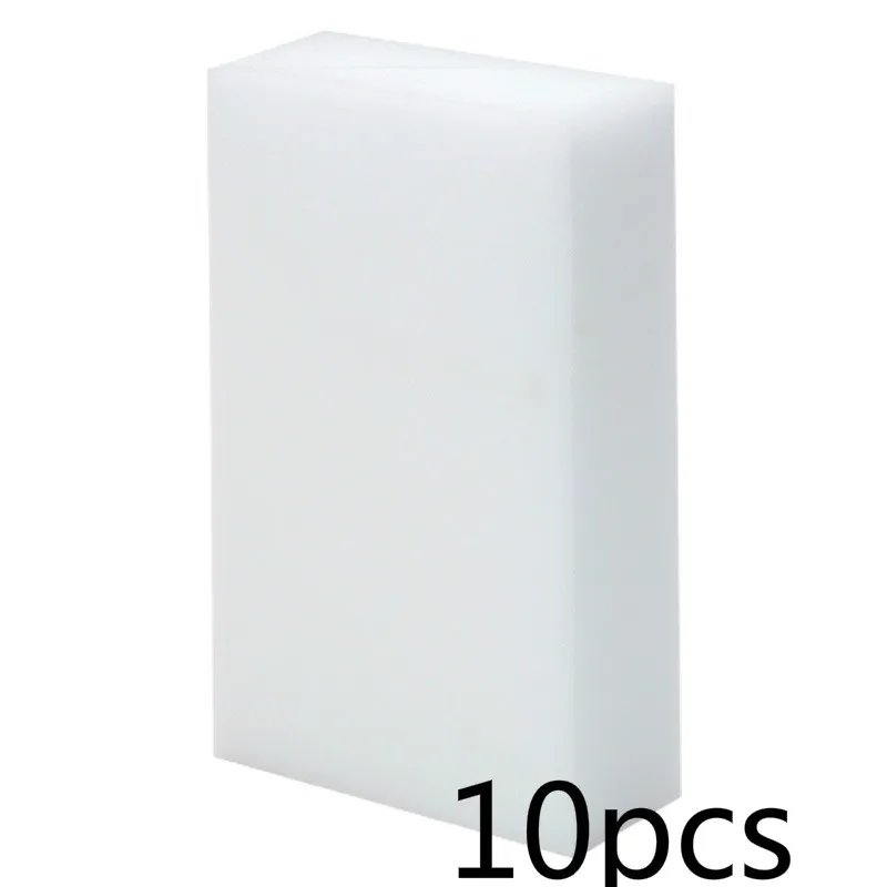 10pcs 10/20 шт. спонж стиратель, Кухня Тряпки Для Вытирания пыли, салфетки дома принадлежность для чистки микрофибры для чистки посуды меламиновая губка для мытья нано 10*6*2 см - Цвет: 10pcs