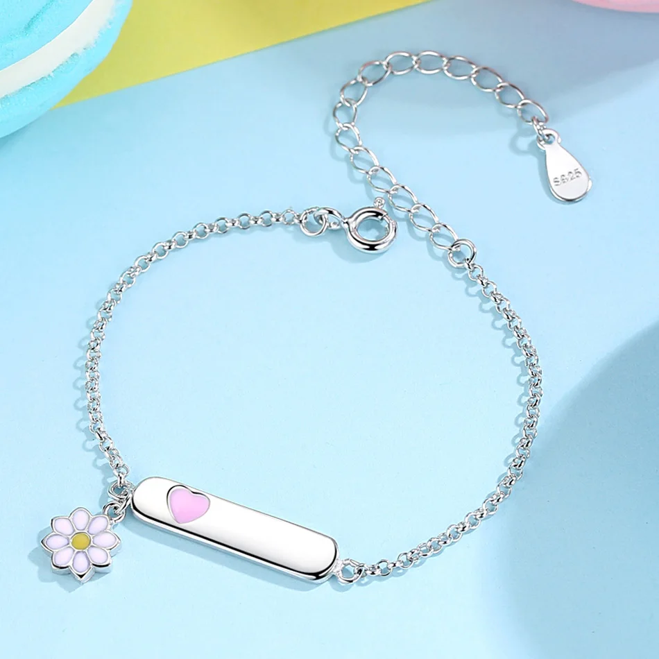 ELESHE по индивидуальному заказу для маленьких девочек браслет 925 стерлингового