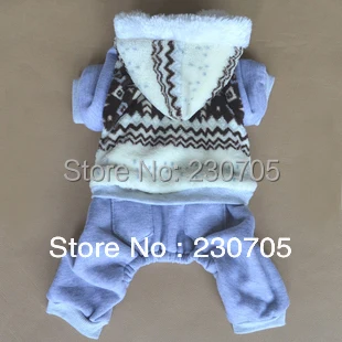 Милая хлопковая одежда со снежинками для щенков и собак Новогодняя костюмы