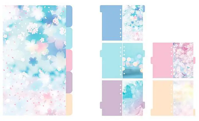 A6 paper dividers A5 A6 планировщик сепаратор, отверстия кольца приборной панели планировщик бумаги перегородки PP материал - Цвет: A6 paper dividers