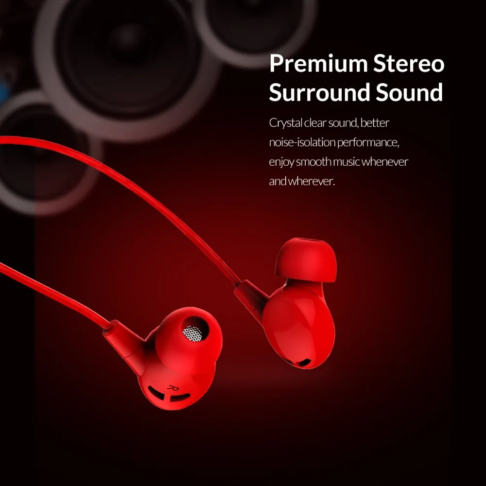 ORICO цветные музыкальные наушники в ухо стерео с басами гарнитура 3 5 мм микрофоном