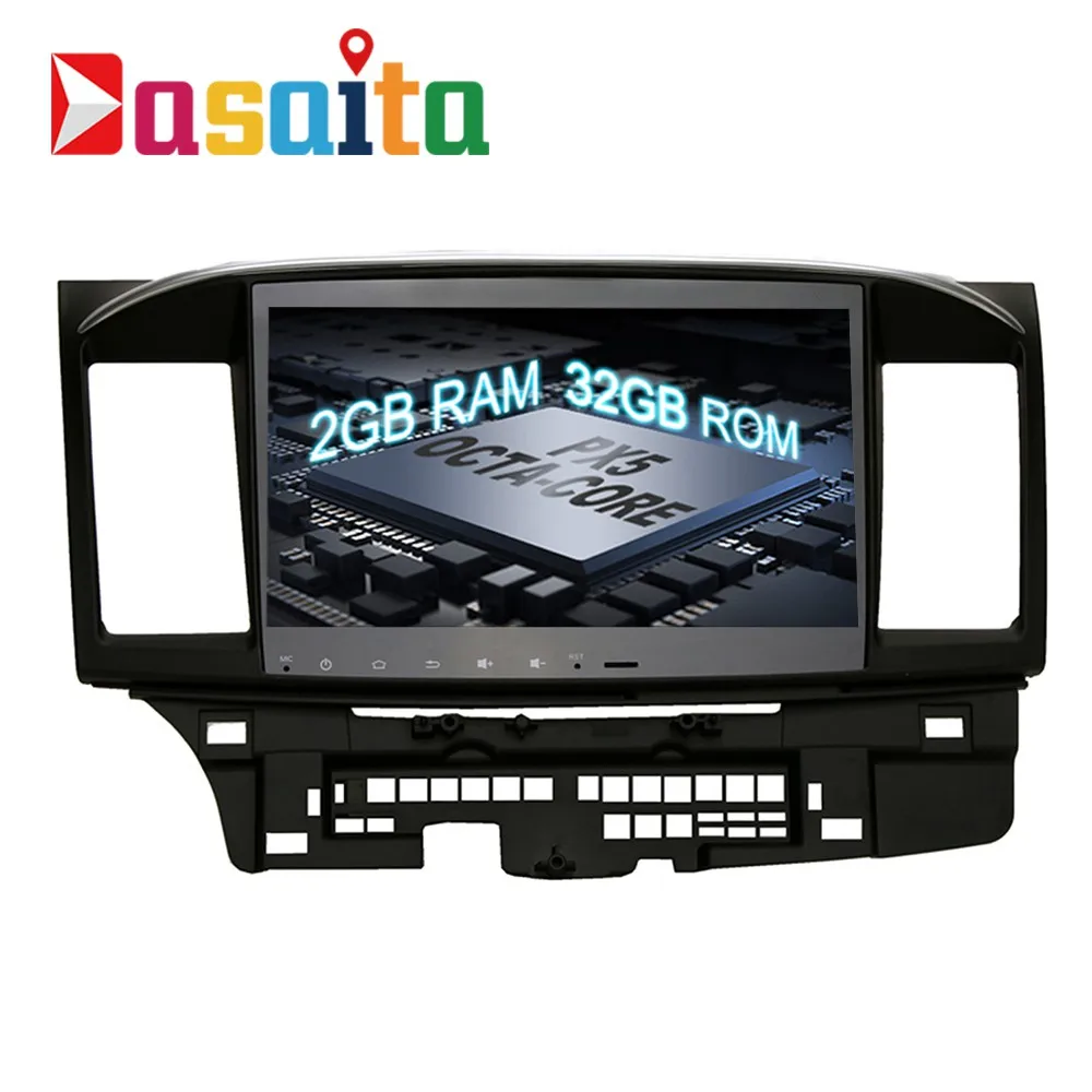 Dasaita 10," Android 6,0 Восьмиядерный автомобильный DVD gps плеер для Mitsubishi Lancer 10 EVO стерео Авто радио головное устройство мультимедиа - Цвет: 2G-32Gwithout canbus