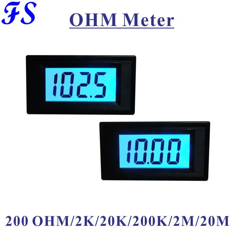 Цифровой омметр YB5135DR с жк дисплеем измеритель сопротивления фоторезистор 200 ом 2K