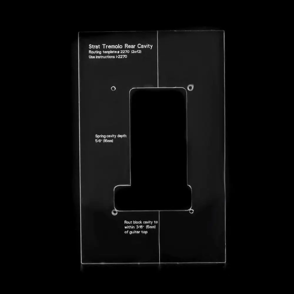 Musiclily Pro CNC Точные акриловые шаблоны для моста тремоло набор традиционной гитары