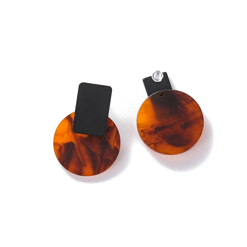 Модные серьги в виде черепахи для женщин акриловые серьги-капли с кислотой