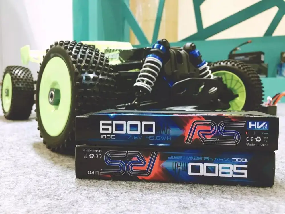 2 шт Gens ace 100C-200C RC автомобильный аккумулятор 7,6 V 6000mAh аккумулятор 2S T разъем для 1/8 1/10 Stampede моделей автомобилей IFMAR гоночный аккумулятор