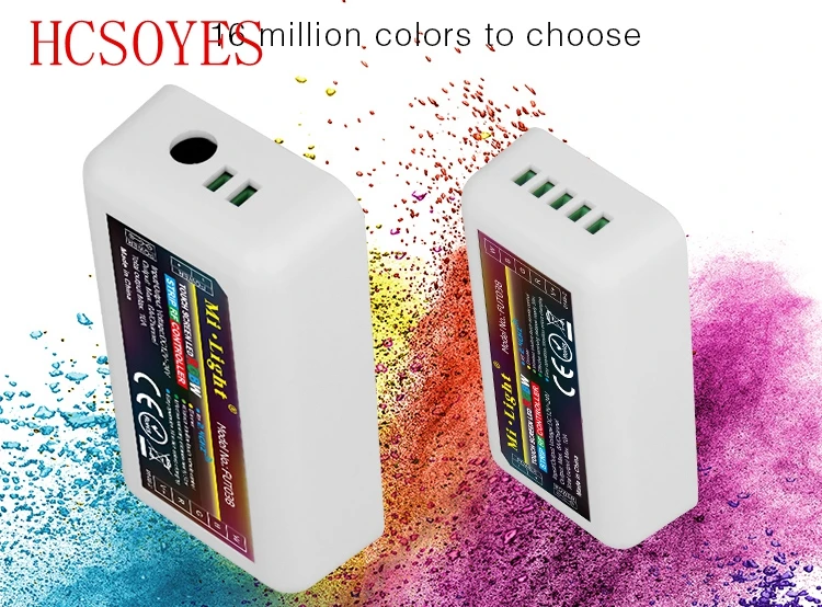 Mi. Light FUT038 DC12V 24V 2 4 ГГц зона RGBW светодиодные полосы контроллер WiFi совместим с 5050 3528