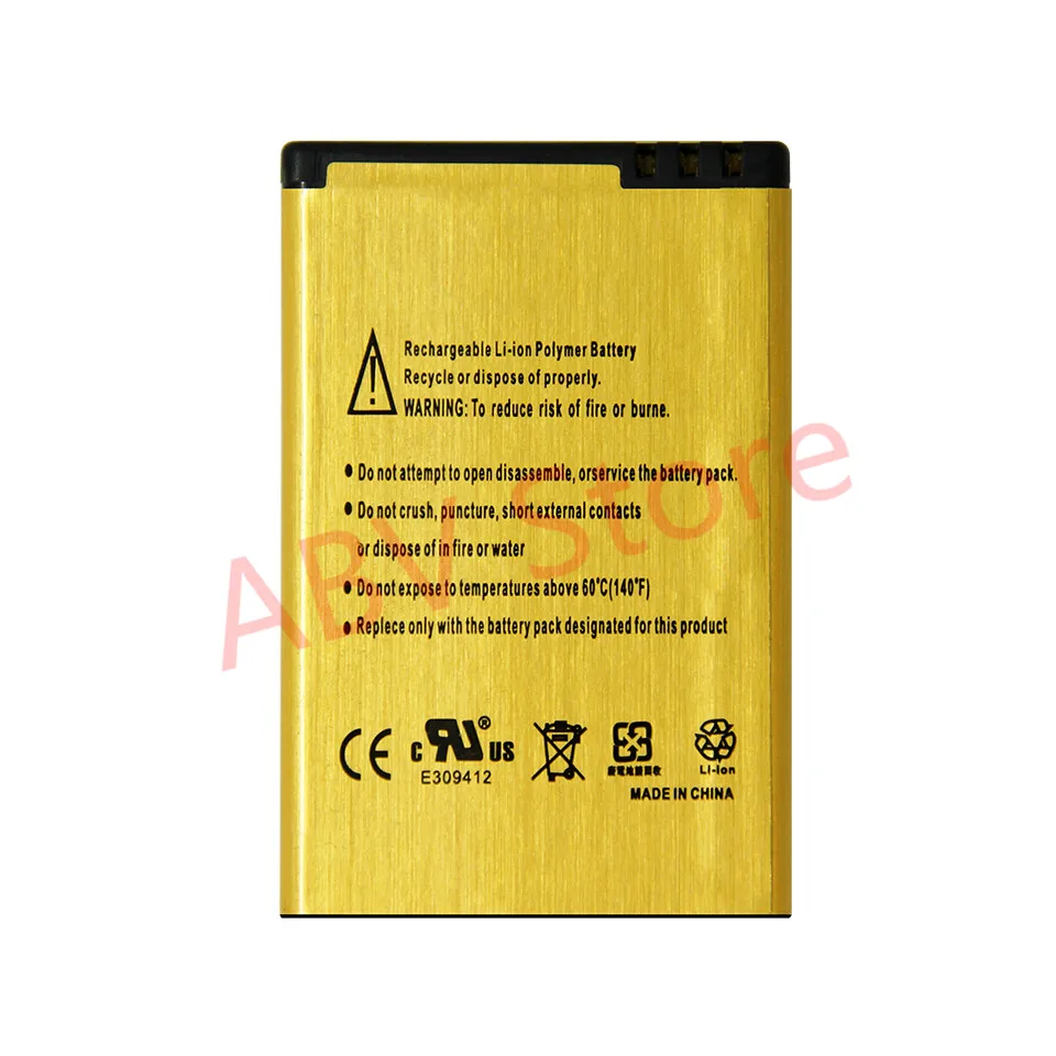 Акумуляторная батарея BP-4L Золотой Батарея для NOKIA E61i E63 E90 E95 E71 6650F N97 N810 E72 BP4L |