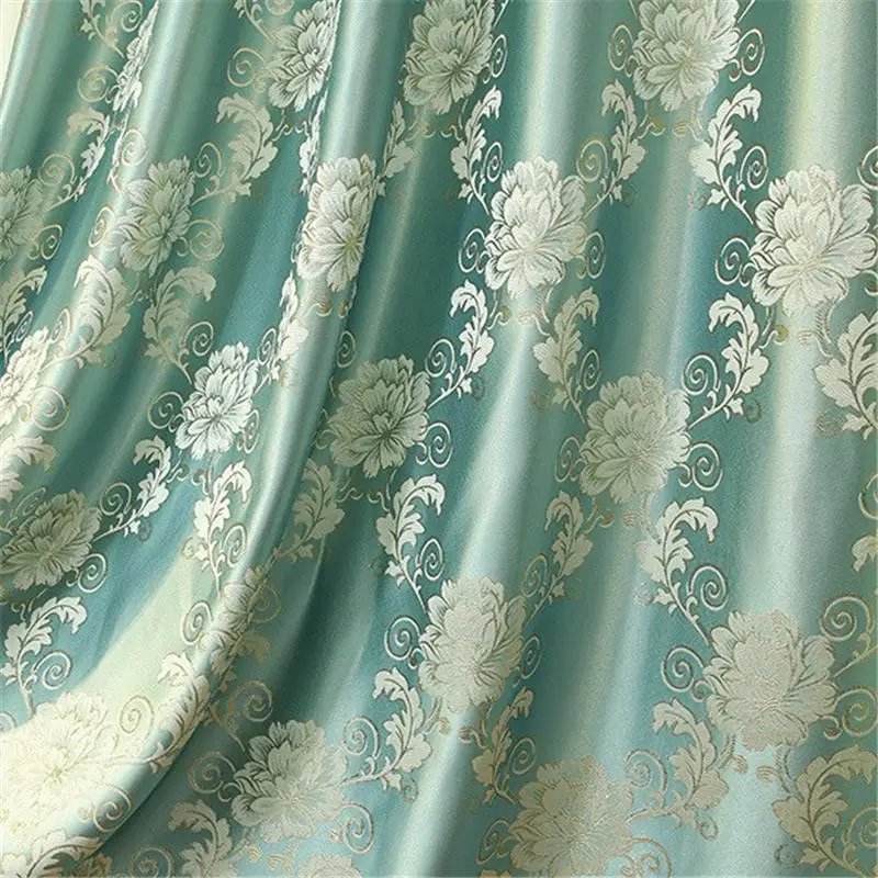 Style 2 Color 3 Новинка, Роскошные позолоченные жаккардовые затемненные занавески для гостиной, отвесные занавески для кухни, оконные занавески для спальни - Цвет: Style 2 Color 3