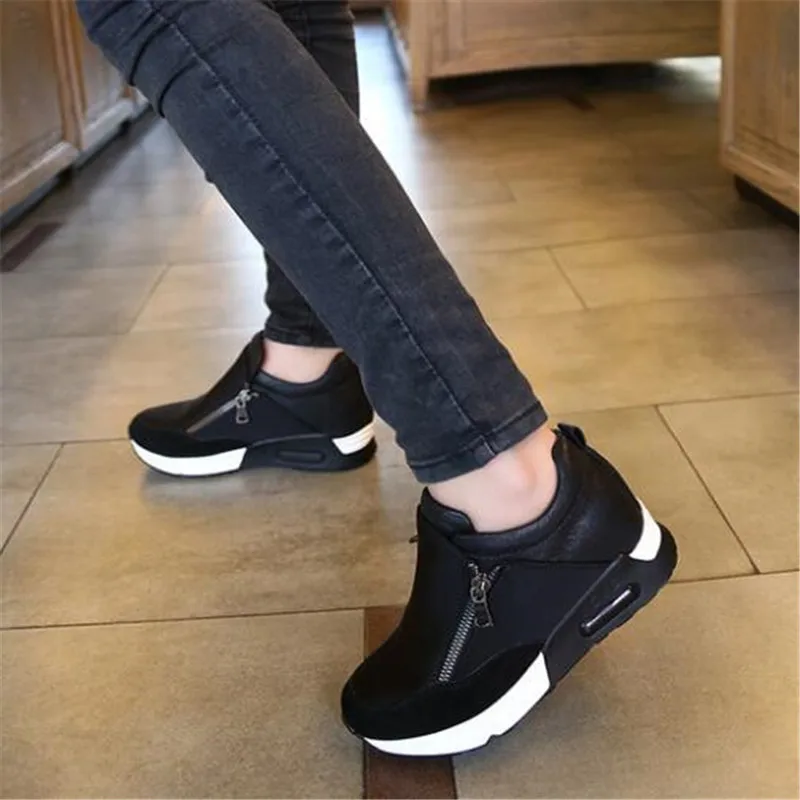 Женская обувь DIWEINI Повседневная дышащая на плоской подошве увеличивающая рост