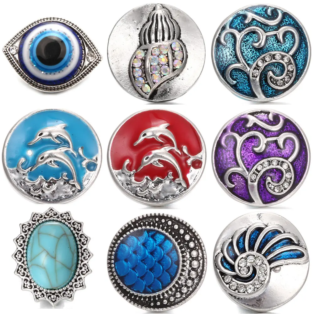 Высококачественная металлическая защелкивающаяся Кнопка 18 мм подвеска в виде