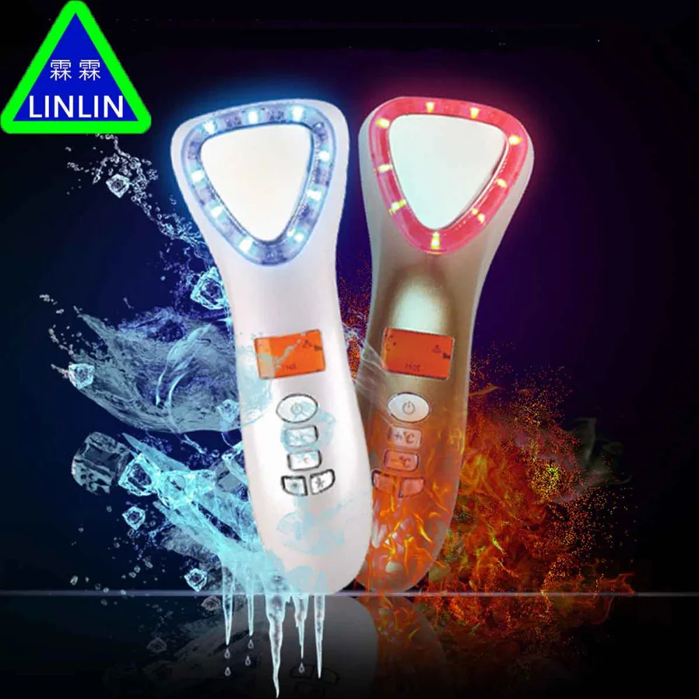 LINLIN прибор для холодного и теплового импорта ультразвуковой ионитофорез