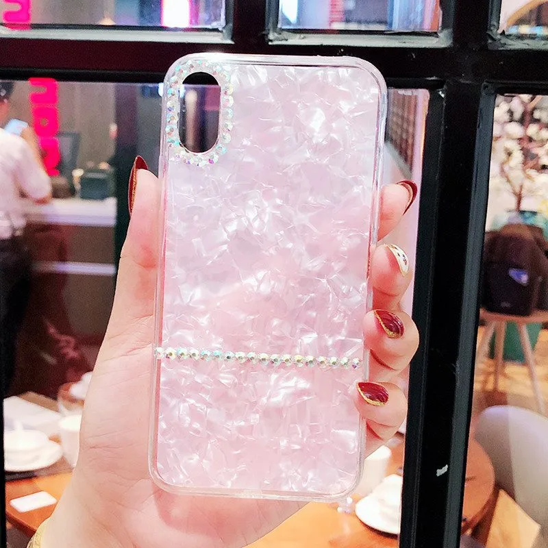 Bling Clear Phone Cases For iphone X XR 8 7 6 6S PLUS for XS Transparent Rhinestone covers xs max |